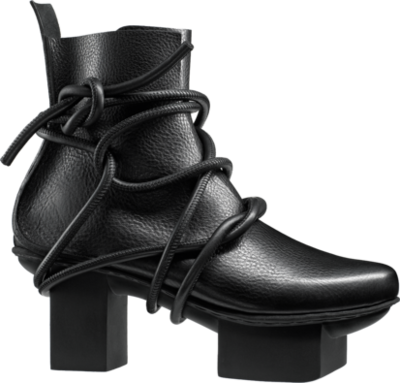 avantgarde leather plateau heels on Happy sole